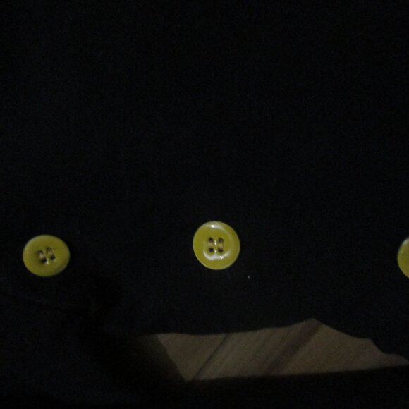 Designer LEOCA Paris Black suede elegant Dress Tissu SZ 10 NWT - Picture 2 of 8